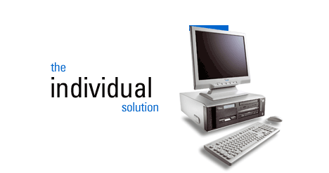 'The Individual Solution' flat-screen horizontal-box personal computer